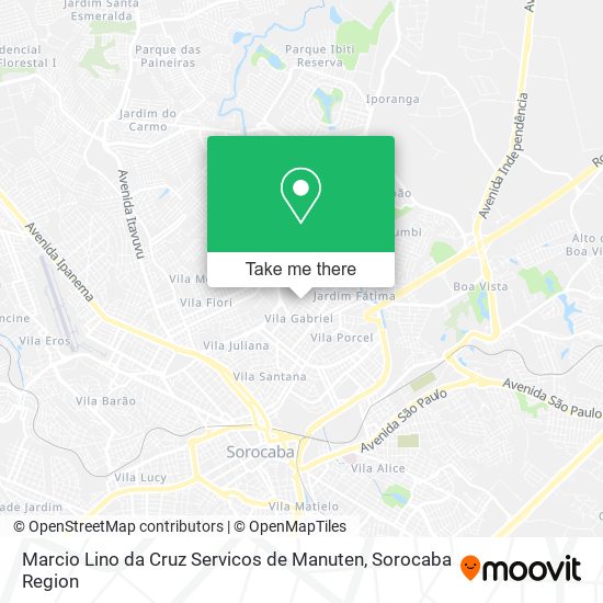 Mapa Marcio Lino da Cruz Servicos de Manuten