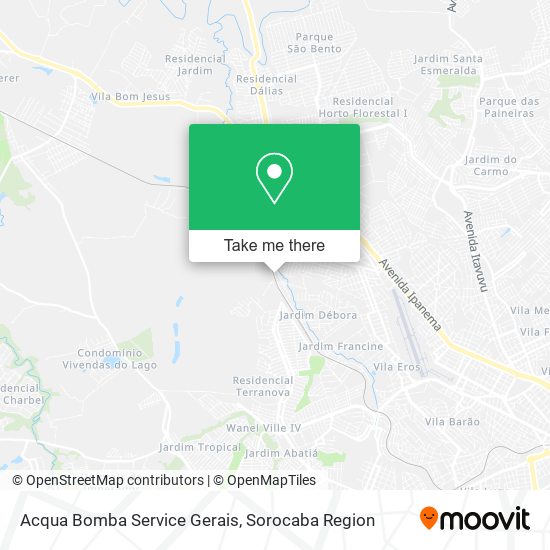 Acqua Bomba Service Gerais map