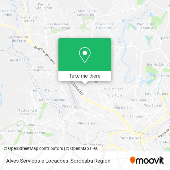 Mapa Alves Servicos e Locacoes