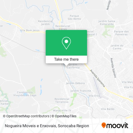 Mapa Nogueira Moveis e Enxovais