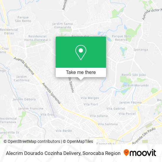 Alecrim Dourado Cozinha Delivery map