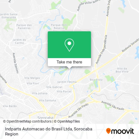 Mapa Indparts Automacao do Brasil Ltda