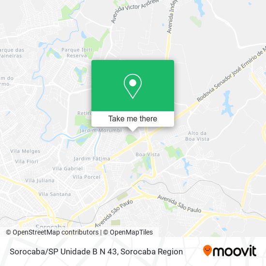 Sorocaba/SP Unidade B N 43 map