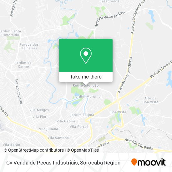 Cv Venda de Pecas Industriais map