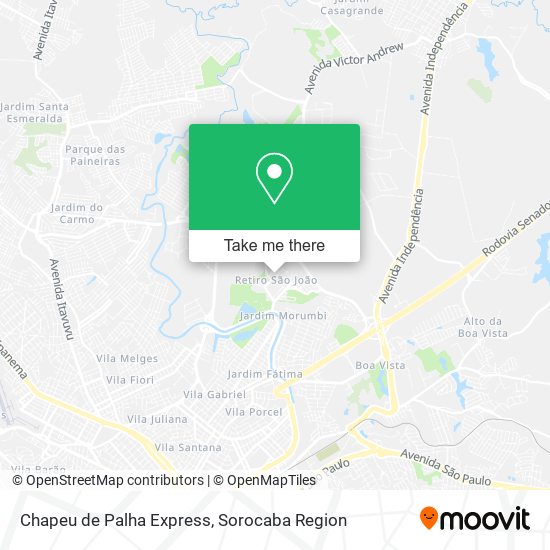 Chapeu de Palha Express map