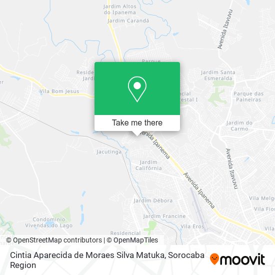 Mapa Cintia Aparecida de Moraes Silva Matuka