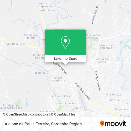 Alcione de Paula Ferreira map