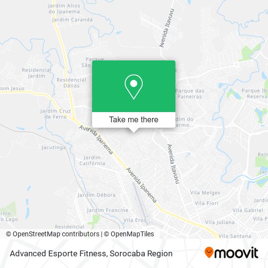 Advanced Esporte Fitness map