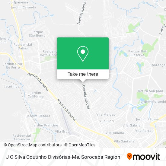 J C Silva Coutinho Divisórias-Me map