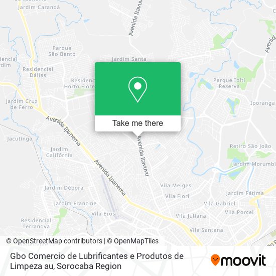 Gbo Comercio de Lubrificantes e Produtos de Limpeza au map