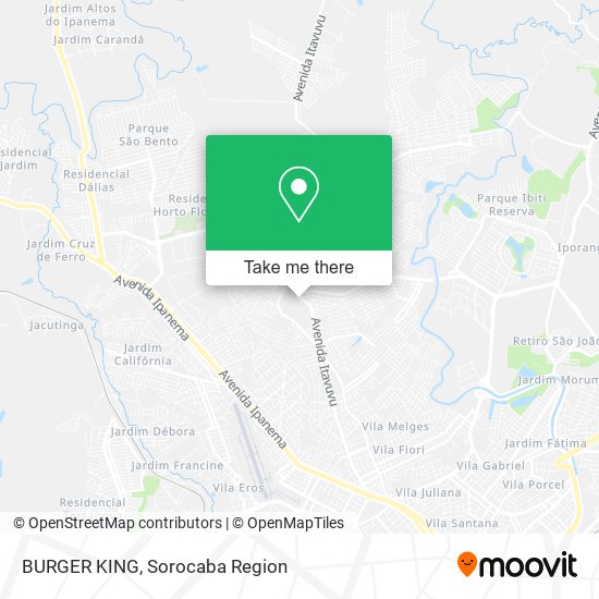 BURGER KING map