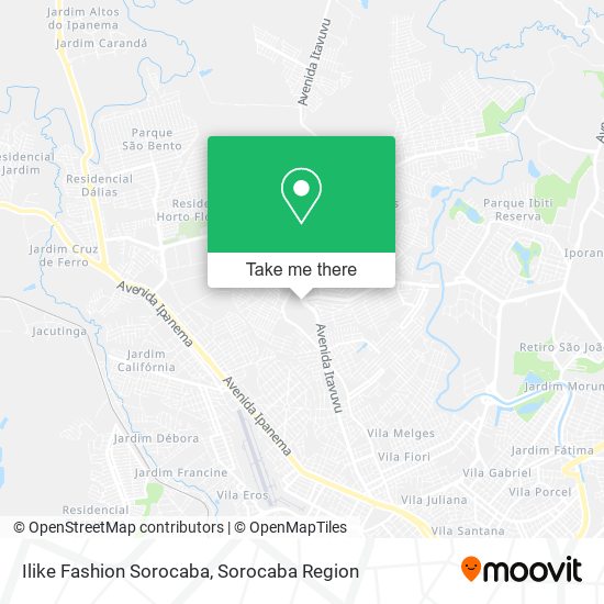 Ilike Fashion Sorocaba map