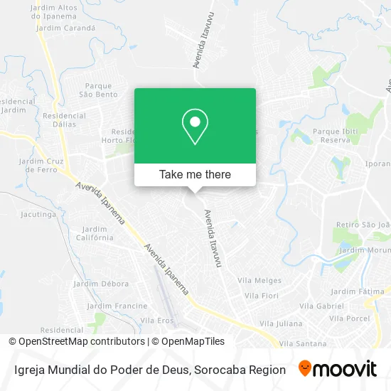 Igreja Mundial do Poder de Deus map
