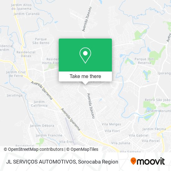 JL SERVIÇOS AUTOMOTIVOS map