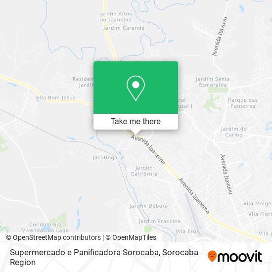 Supermercado e Panificadora Sorocaba map