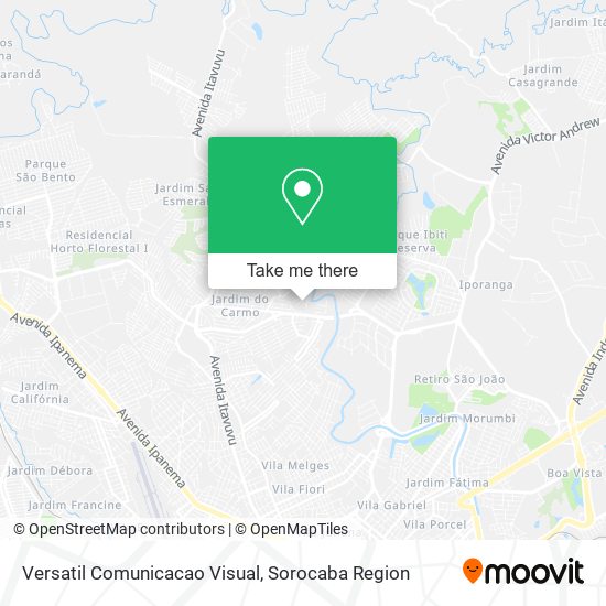 Versatil Comunicacao Visual map