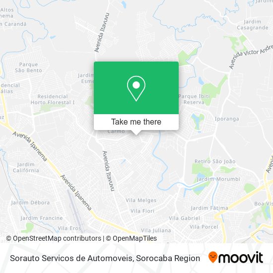 Sorauto Servicos de Automoveis map