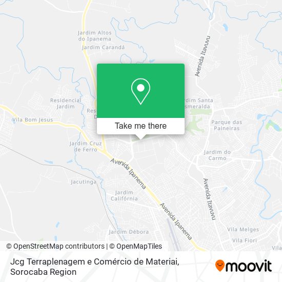 Mapa Jcg Terraplenagem e Comércio de Materiai