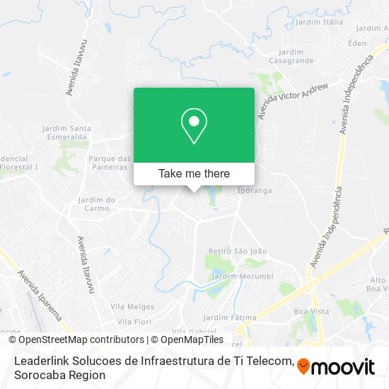 Leaderlink Solucoes de Infraestrutura de Ti Telecom map