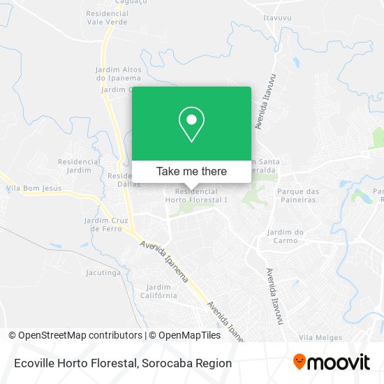 Ecoville Horto Florestal map