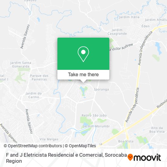 F and J Eletricista Residencial e Comercial map