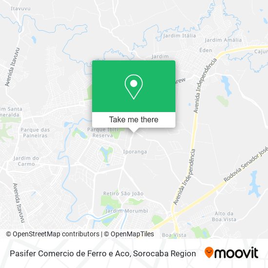 Pasifer Comercio de Ferro e Aco map