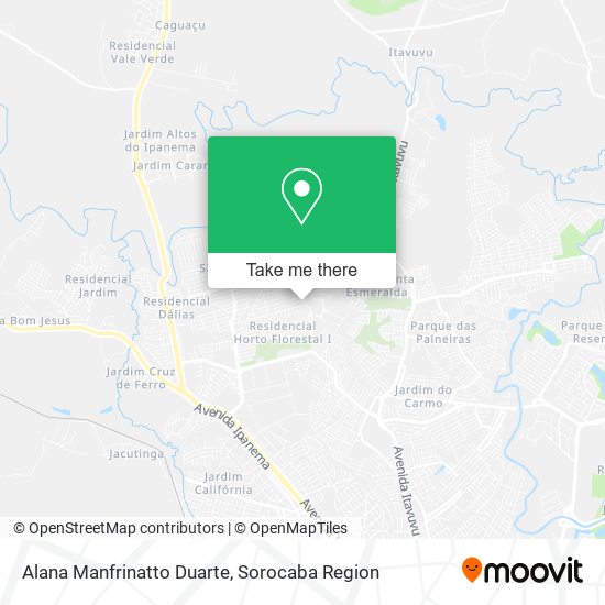 Alana Manfrinatto Duarte map