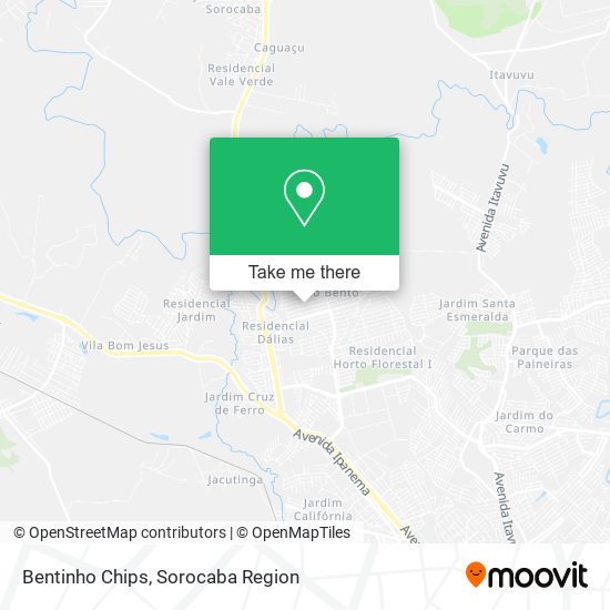 Bentinho Chips map