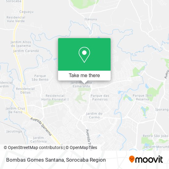 Bombas Gomes Santana map