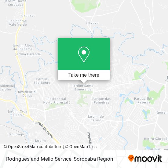 Mapa Rodrigues and Mello Service