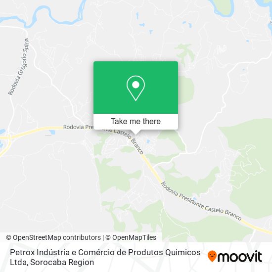 Mapa Petrox Indústria e Comércio de Produtos Quimicos Ltda