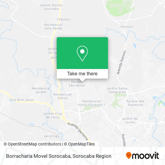 Mapa Borracharia Movel Sorocaba