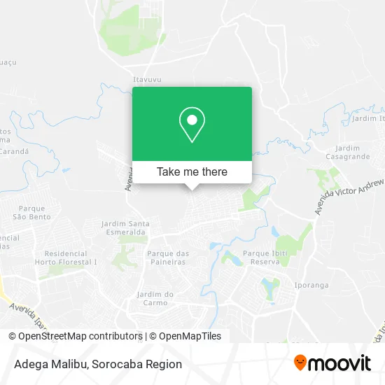 Adega Malibu map