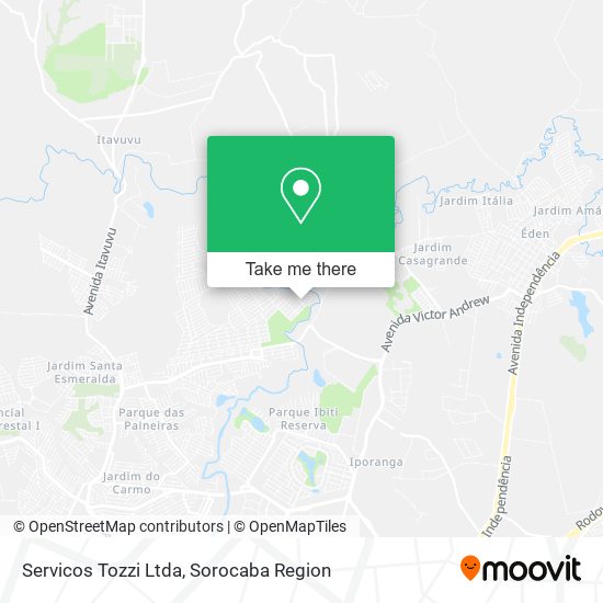 Mapa Servicos Tozzi Ltda