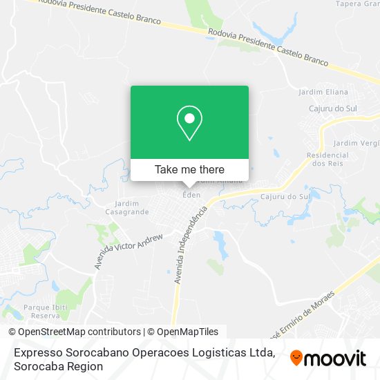 Expresso Sorocabano Operacoes Logisticas Ltda map