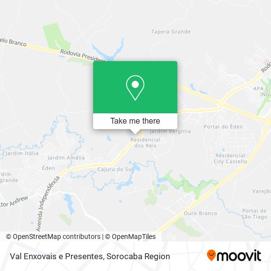 Mapa Val Enxovais e Presentes