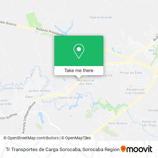 Tr Transportes de Carga Sorocaba map