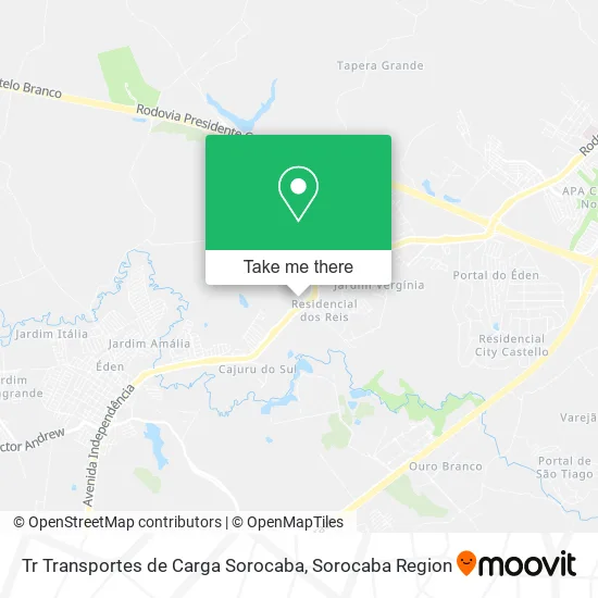 Tr Transportes de Carga Sorocaba map