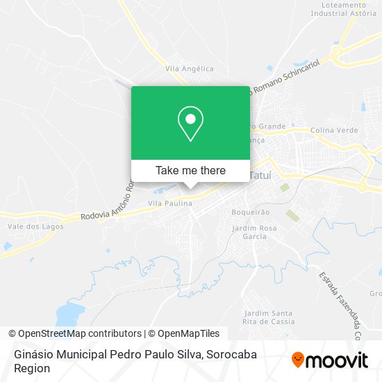 Ginásio Municipal Pedro Paulo Silva map