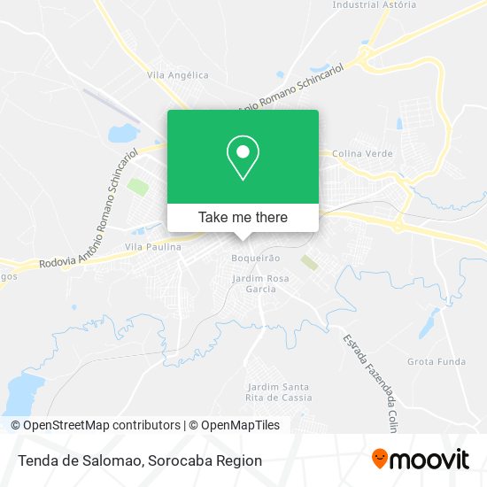 Tenda de Salomao map