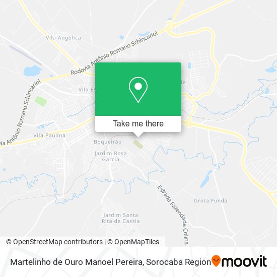 Martelinho de Ouro Manoel Pereira map