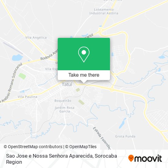 Mapa Sao Jose e Nossa Senhora Aparecida