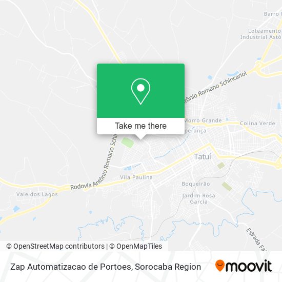 Zap Automatizacao de Portoes map