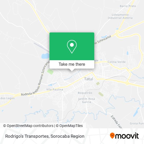 Mapa Rodrigo's Transportes