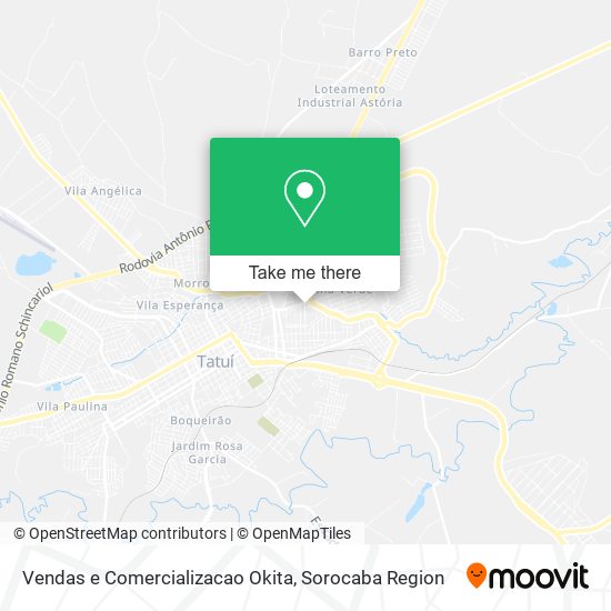 Vendas e Comercializacao Okita map