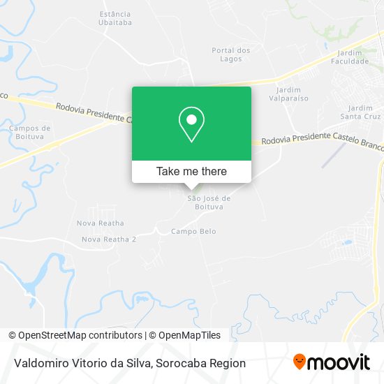 Valdomiro Vitorio da Silva map