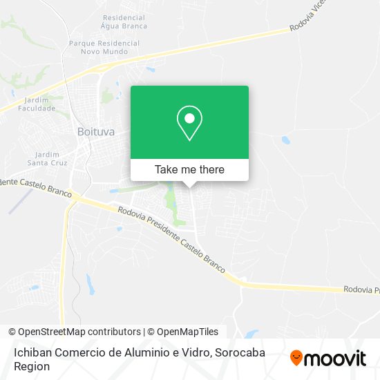 Ichiban Comercio de Aluminio e Vidro map