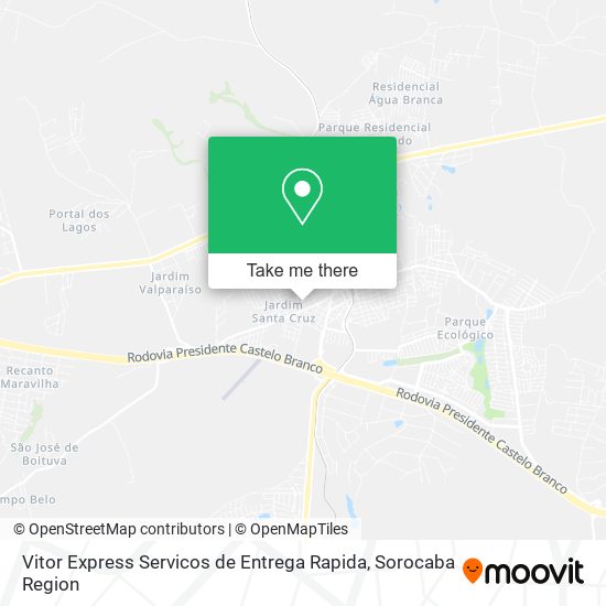 Mapa Vitor Express Servicos de Entrega Rapida