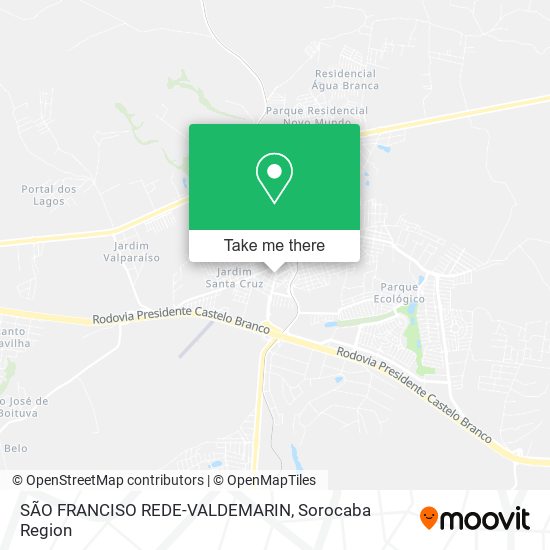 Mapa SÃO FRANCISO REDE-VALDEMARIN