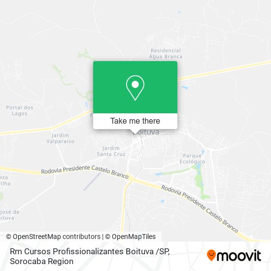Rm Cursos Profissionalizantes Boituva /SP map